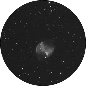 M27 with Hydrogen-Alpha filter