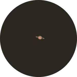 Saturn with yellow filter