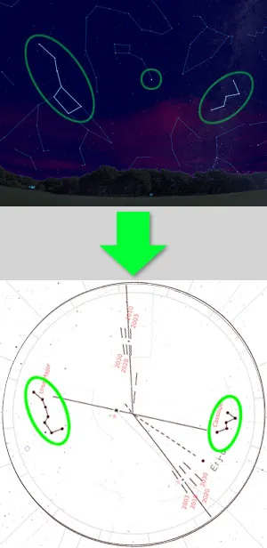 Matching constellation positions