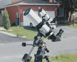 Movement in both RA and Dec