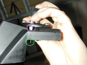 Side view of ball on shell